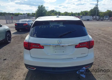 2015 Acura Mdx Technology Package z USA, uszkodzony, nr VIN 5FRYD4H47FB017750